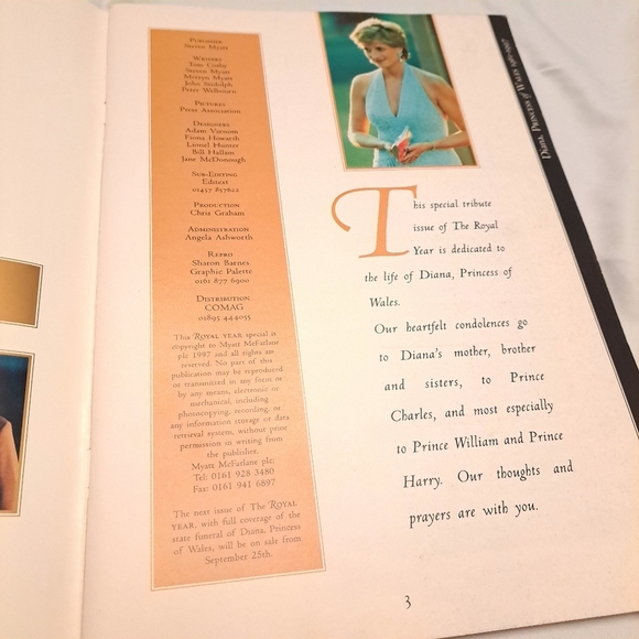 Diana Princess of wales A Royal Year Tribute 1961 1997 Vintage Magazine - Picture 7 of 11